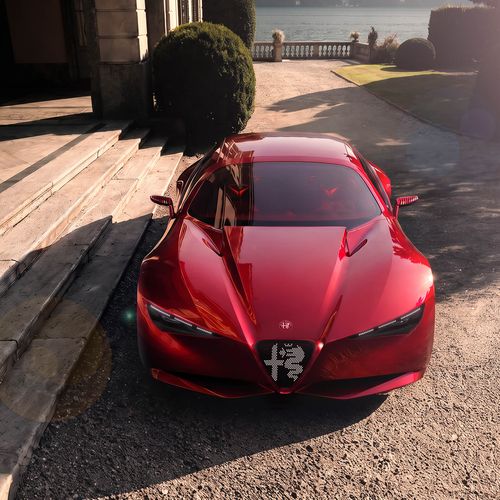 2026 Alfa Romeo Cuorerosso Concept Front View